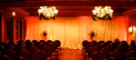 The Pipe & Drape for the ceremony and the Up-Lights